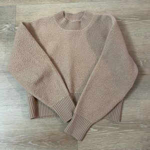 Aritzia babaton boucle brown sweater size xxs